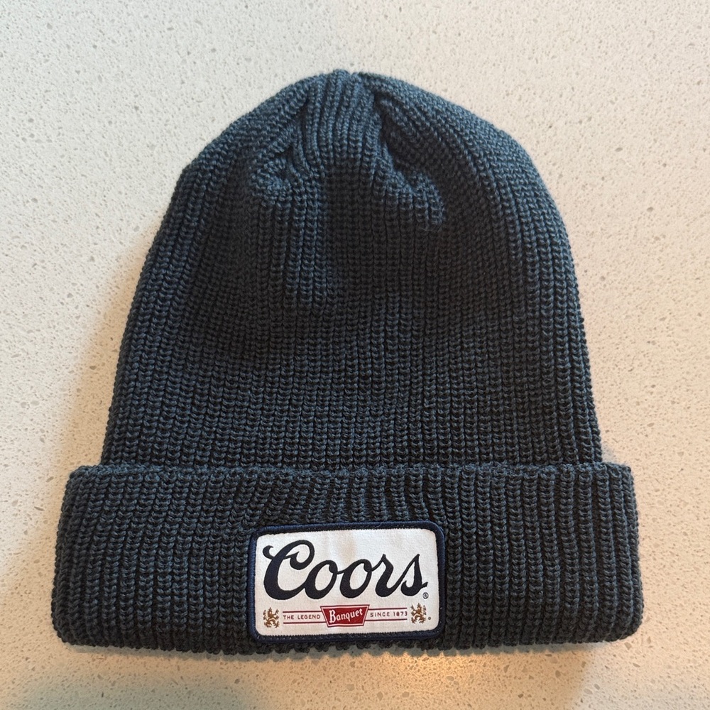 Coors Banquet Black Knit Beanie